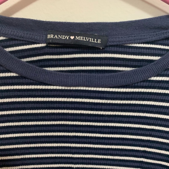 BRANDY MELVILLE STRIPED LONG SLEEVE (cropped) - Picture 3 of 3
